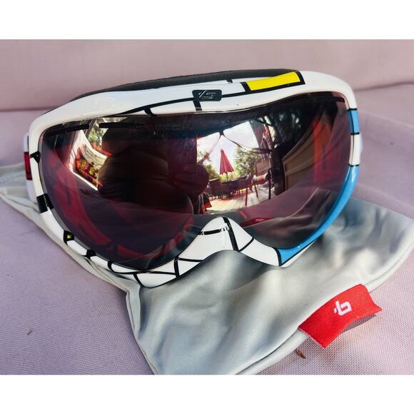 Vintage Bolle ski goggles Quasar Nova 2011 Snowboard Skiing Winter Sport & Bag - Picture 14 of 14